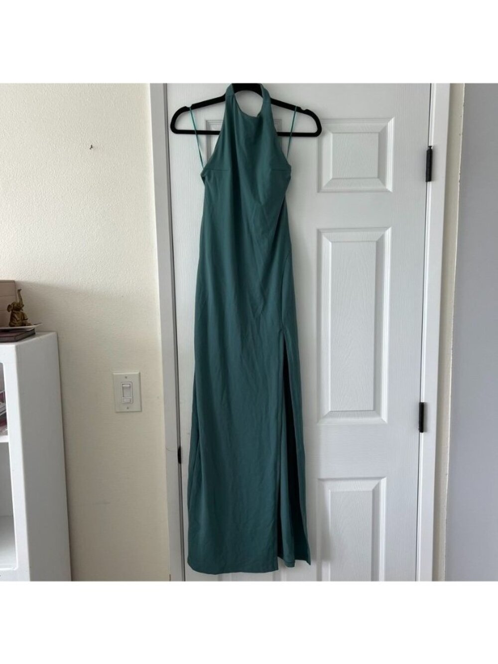 Susana Monaco High Neck Low Back Halter Slit Dress Size Small NWOT